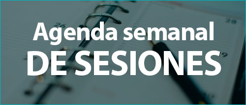 AGENDA SEMANAL DE SESIONES