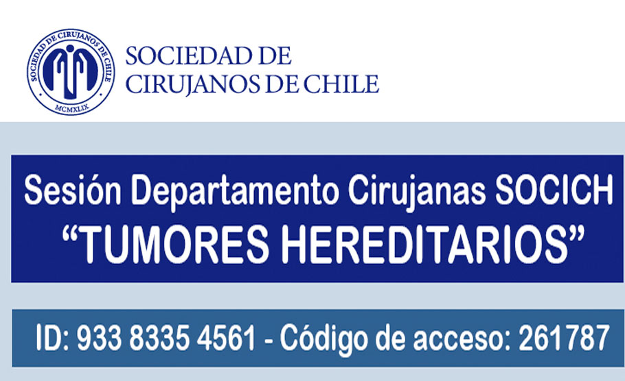 Sesión Departamento Cirujanas SOCICH “Tumores Hereditarios”