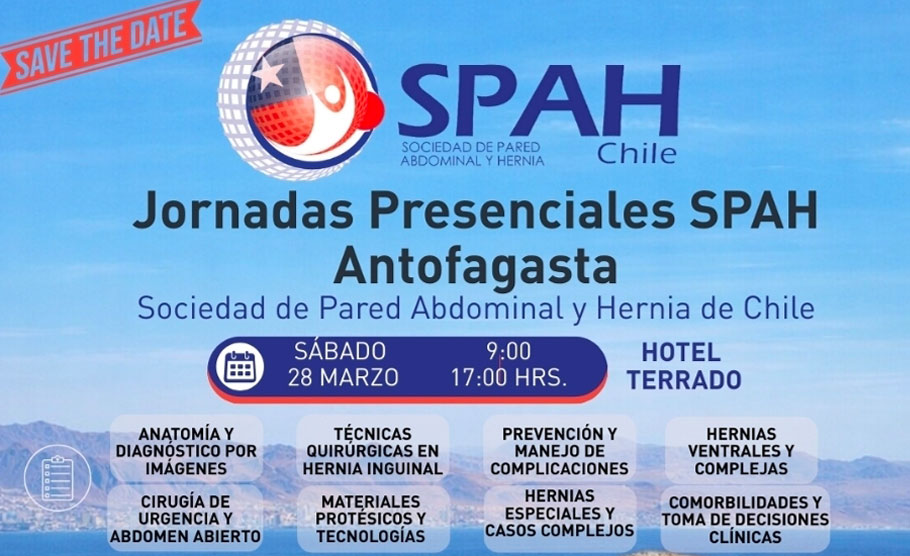 Jornadas Presenciales SPAH Antofagasta – Sociedad de Pared Abdominal y Hernia de Chile